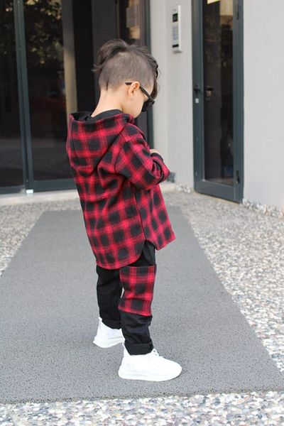 Z KİDS Red Checkered Baby Boy Set