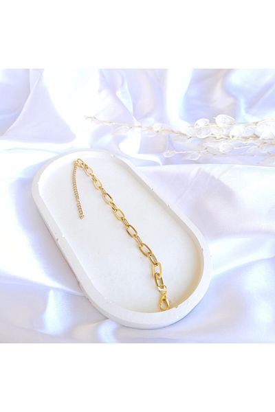 LE&DA Accessory Minimal Design Gold Steel Bracelet