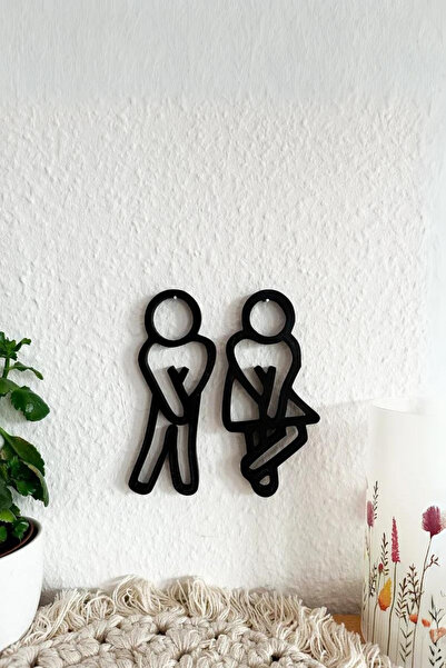 oalpo WC - Tuvalet Levhası, Kadın Erkek Tabela