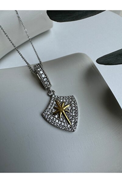 XUPING JEWELRY Zirkon Taşlı Çelik Kutup Yıldızı Kolye