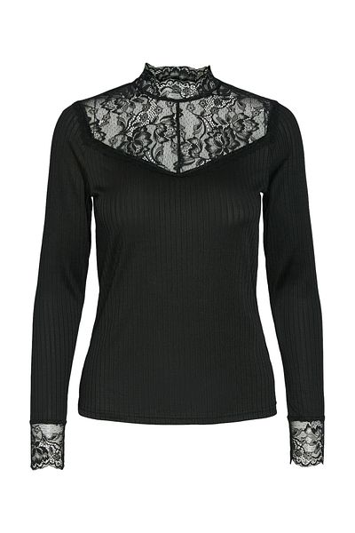 YAS. YASBLACE LS Top - S. NOOS Damen Sweatshirt