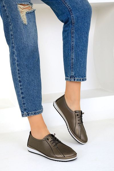 SOHO Platin Damen Freizeitschuhe - 19274