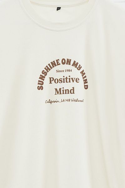 Trendyol Collection Text Printed Wide Cut T-Shirt - TMNSS23TS00083