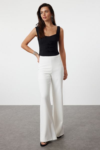 Trendyol Collection Πλεκτή μαύρη μπλούζα - Λεπτομέρεια φιόγκου, TPRSS24BZ00050