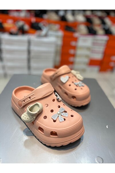 Akınal Bella Γυναικείες παντόφλες με ψηλή σόλα Stone