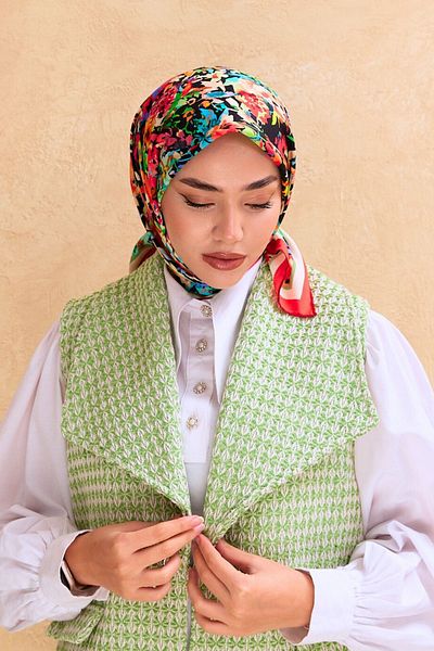 Silk Home وشاح حريري من القطن العضوي 79009-22