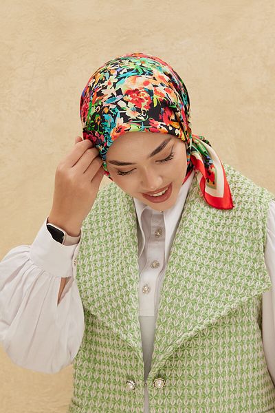 Silk Home وشاح حريري من القطن العضوي 79009-22