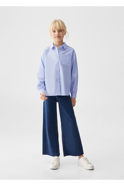 MANGO Kids Tricou Albastru Pentru Copii