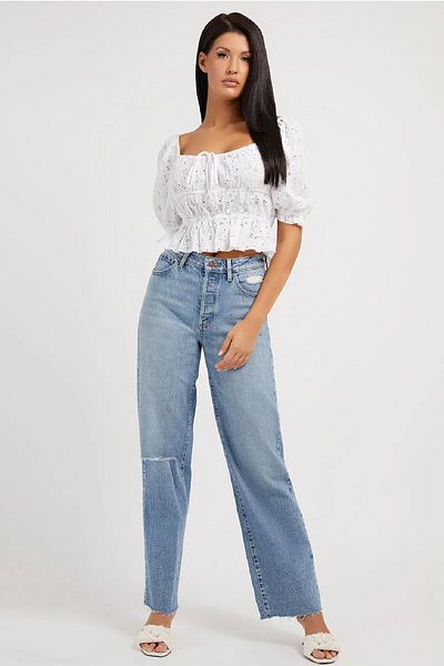 Guess Ss Lulu Women's Blouse W2gh39weıv0