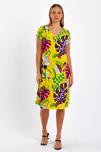 Rodi Kadın Desenli Elbise Ds23yb0011t5