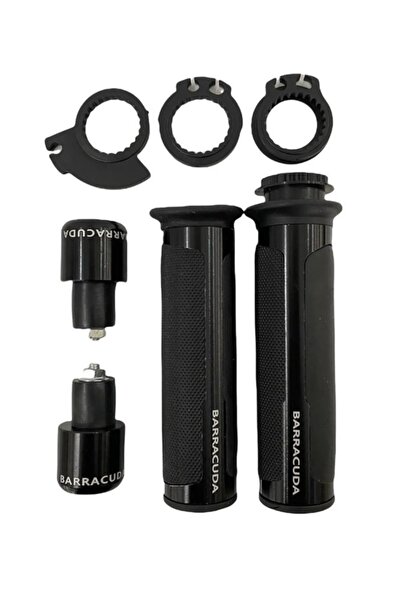 Motobros Cf 250 SR Uyumlu Siyah Barracuda Elcik Ve Gidon Topuzu Takım Seti Siyah