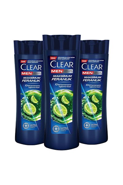 Clear 350 ml X3 - Men's Maximum Freshness Shampoo Effective Against Dandruff