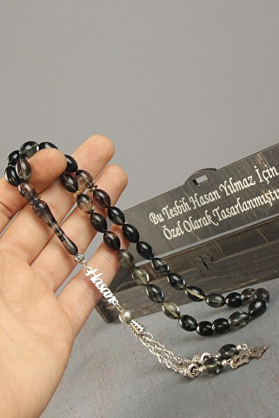 Tesbih Otağı Gümüş Isimli Tesbih Ateş Kehribar Harfli Tesbih Soru & Cevap Alanından Isim Belirtiniz