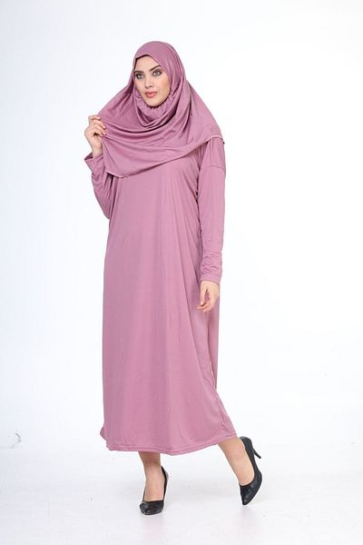 Bluence Rochie hijab dintr-o bucată, ușor de purtat, cu husă de transport ca cadou