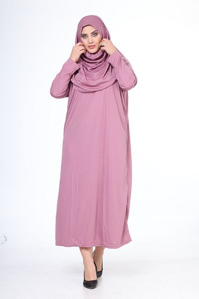 Bluence Rochie hijab dintr-o bucată, ușor de purtat, cu husă de transport ca cadou