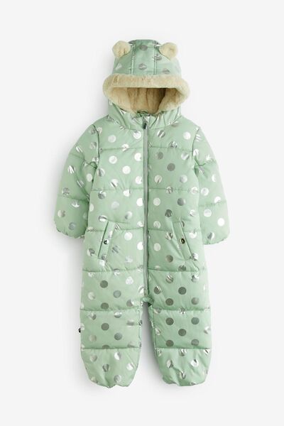 Next Baby Mint GreenWater Resistant Snow Cover with Full Fleece Lining