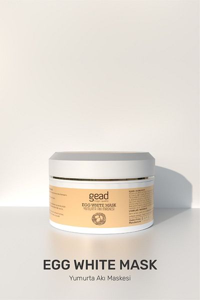 Gead 2 Pieces Egg White Mask-porous Firming Egg Flux Mask-200 gr