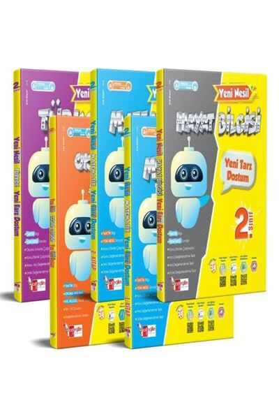Artı Eğitim Yayınları Ilkokul 2. Sınıf Yeni Nesil Yeni Tarz Eğitim Seti 5 Kitap