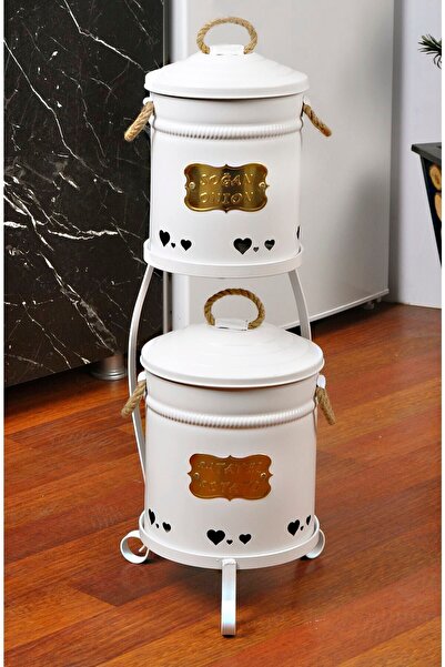 Yıldıray Metal Metal Standlı Küçük Boy Mini Patates Soğanlık