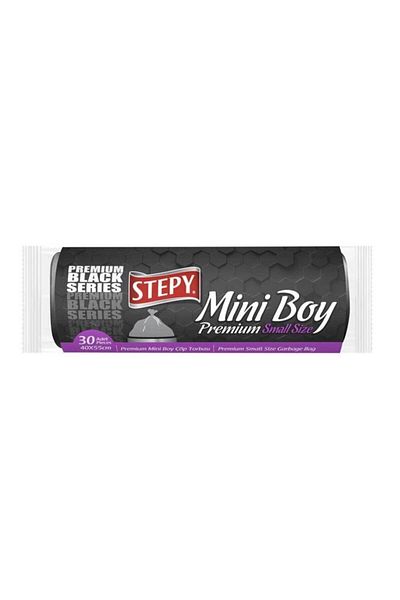 STEPY Black Premium Garbage Bag Mini Size 1 Roll 30 Bags
