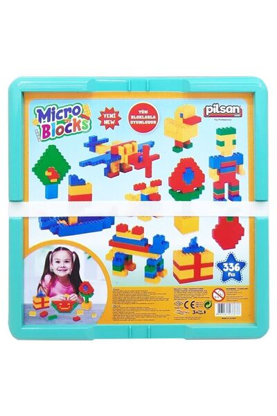 PİLSAN سلسلة مكعبات صغيرة كلاسيكية 336 قطعة 03553