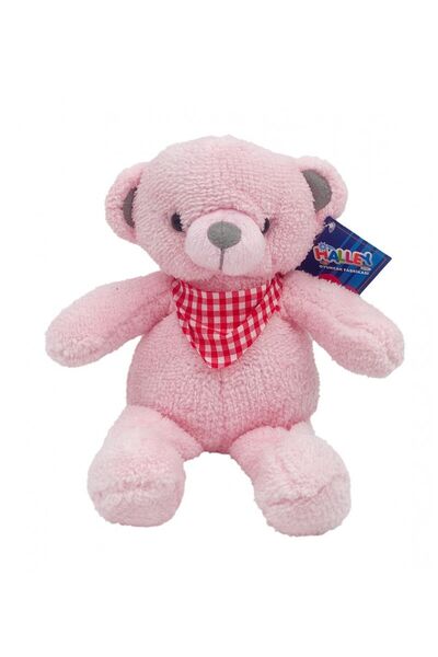 HALLEY Peluş Fularlı Ayı 35 Cm Pembe - MAVİ SU DÜNYASI