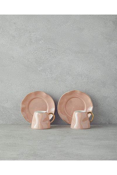 English Home Felix New Bone China 4 részes 2 személyes kávéscsésze készlet por