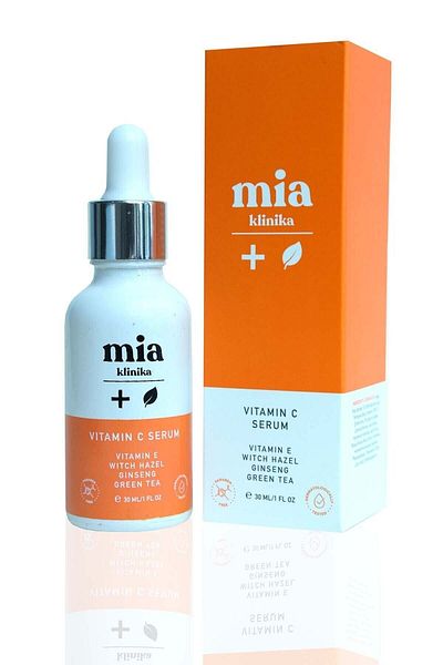 mia klinika Vitamin C Hyaluronic Acid and Collagen Serum Skin Smoothing Serum Set of 3 30 ml