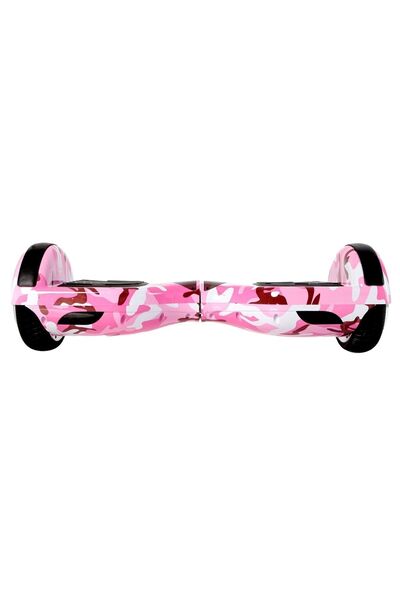 CityMate Elektrikli Kaykay Scooter Hoverboard 6.5 Inch Pembe Kamuflaj Grafity D05