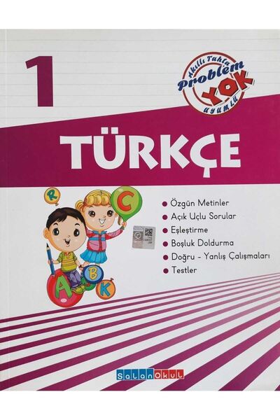 Salan Yayınları 1.sınıf Türkçe Problem Yok Etkinlikli Çalışma Kitabı