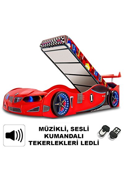 inegoldeneve GT1 - BAZALI Arabalı Yatak Araba Karyola, Araba yatak - Full Led...