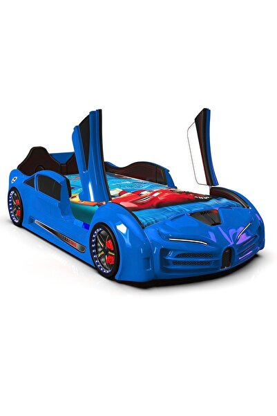 inegoldeneve Supercarbeds - Rs - Bugattı - Arabalı Yatak Araba Yatak - Extreme - Kapıları Yukarı Açılır - Beyaz