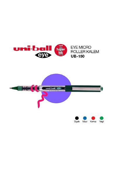 Uni Green Eye Micro Ub-150 Pen - 12 Pieces