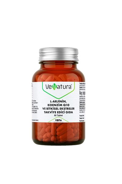 VeNatura L-Arginine Coenzyme Q10 and Herbal Extracts 60 Capsules