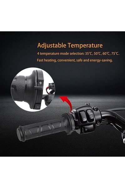 Universal Motorcycle Grip Heating, Heated Grip 4 Stages