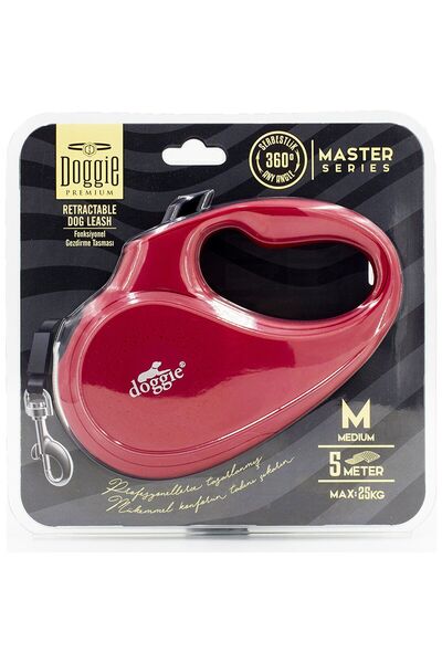 Doggie M Master Seri Otomatik Makaralı Köpek Gezdirme 25KG / 5MT