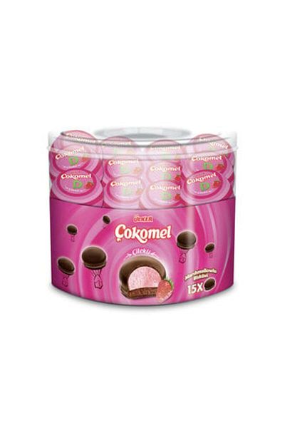 Ülker Ülker Marshmallow Strawberry Chocolate - 4 Pieces 180 Gr