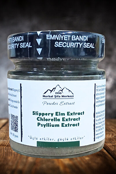 Nurbal Şifa Merkezi Slippery Elm  Chlorella Psyllium Ekstrak 120 gr KLN