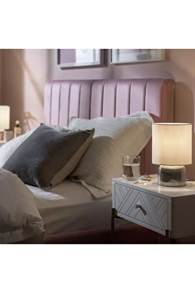 ASR 2 Adet Başucu Lambası Abajur Yatak Odası Oturma Odası Çalışma Odası Aydın...