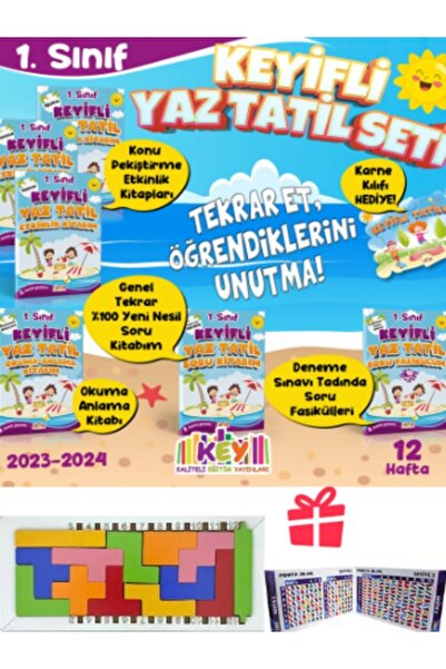 Kaliteli Eğitim Yayınları 1. Sınıf Yaz Tatili Keyfi Fasikül Soru Bankası (2. ...