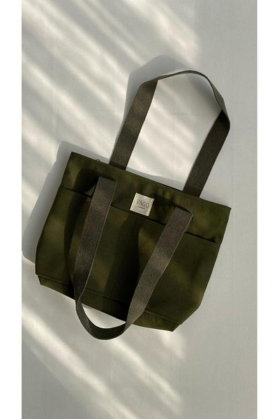 VAGO COLLECTION Eco Canvas Bag - Khaki