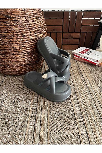 Behtah Kundura Yeezy Slide Slippers - High Thick Sole, Summer Casual Slippers for Garden, Beach, Pool and Sea