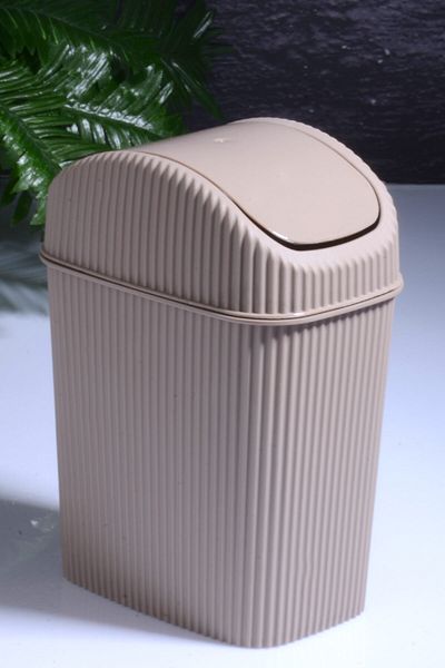 Porselen Diyarı Mini Practical Κάδος Απορριμμάτων Μπάνιου και Κουζίνας Πάγκος Κάδος Απορριμμάτων Οικιακού Γραφείου 2,5 Lt