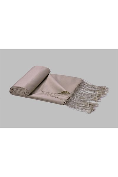 ARMANDA 100% Silk Shawl - Light Mink