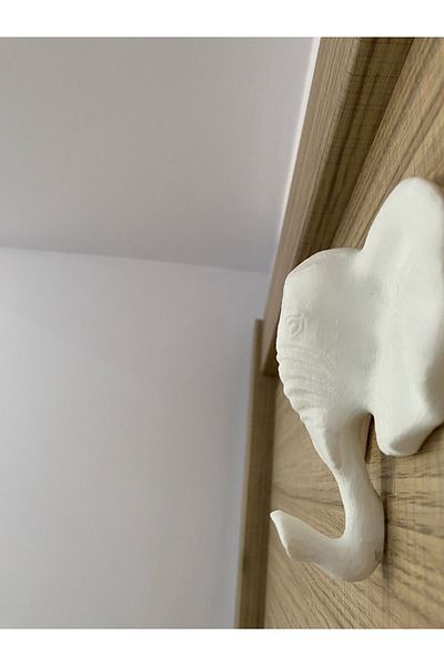 KSTECH Modern Wall Decoration - Elephant Model Hanger Bag and Keyware