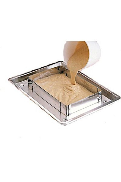 Nar kalıp Narkalıp Rectangular Adjustable Cake Mold Model 20-40 Cm Depth 6 Cm