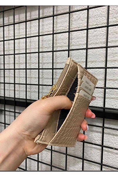 ilknurbutik Vizon Kroko Desenli Kartlık Cüzdan