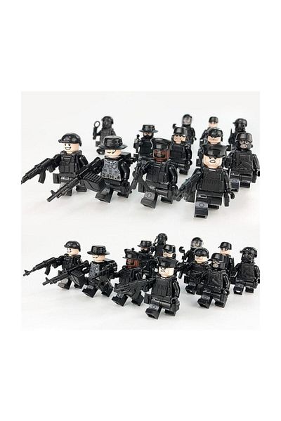 Legoedly 12 Pieces Lego Compatible Swat Set Compatible with Visual