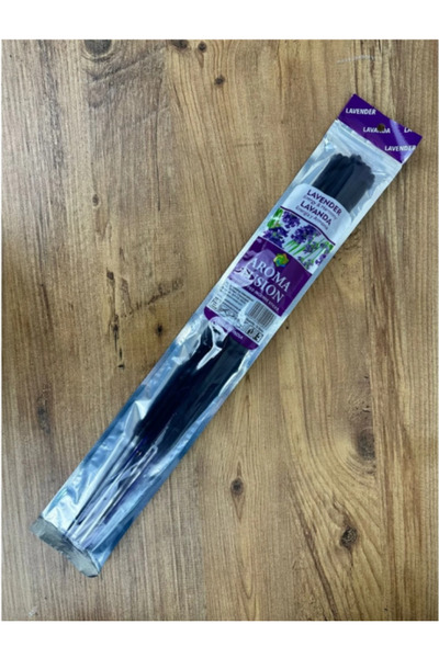 HUNATASARIM 10 Adet Bahçe Çubuk Tütsü Lavender  Kokulu (Uzunluk:50 cm)