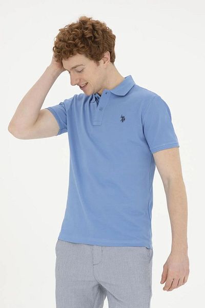 U.S. Polo Assn. Ανδρικό μπλουζάκι πόλο US Polo Assn. Dark Blue - GTP04IY024 DMLS